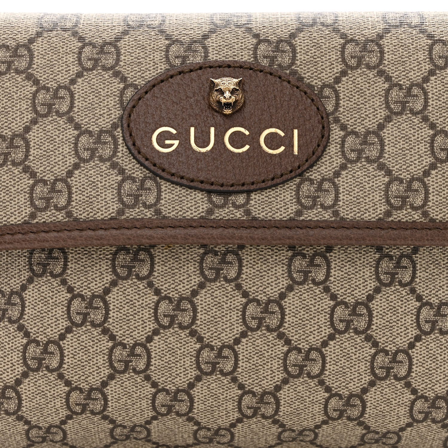 Gucci GG Supreme Monogram Neo Vintage Web Belt Bag Brown 8 of 10