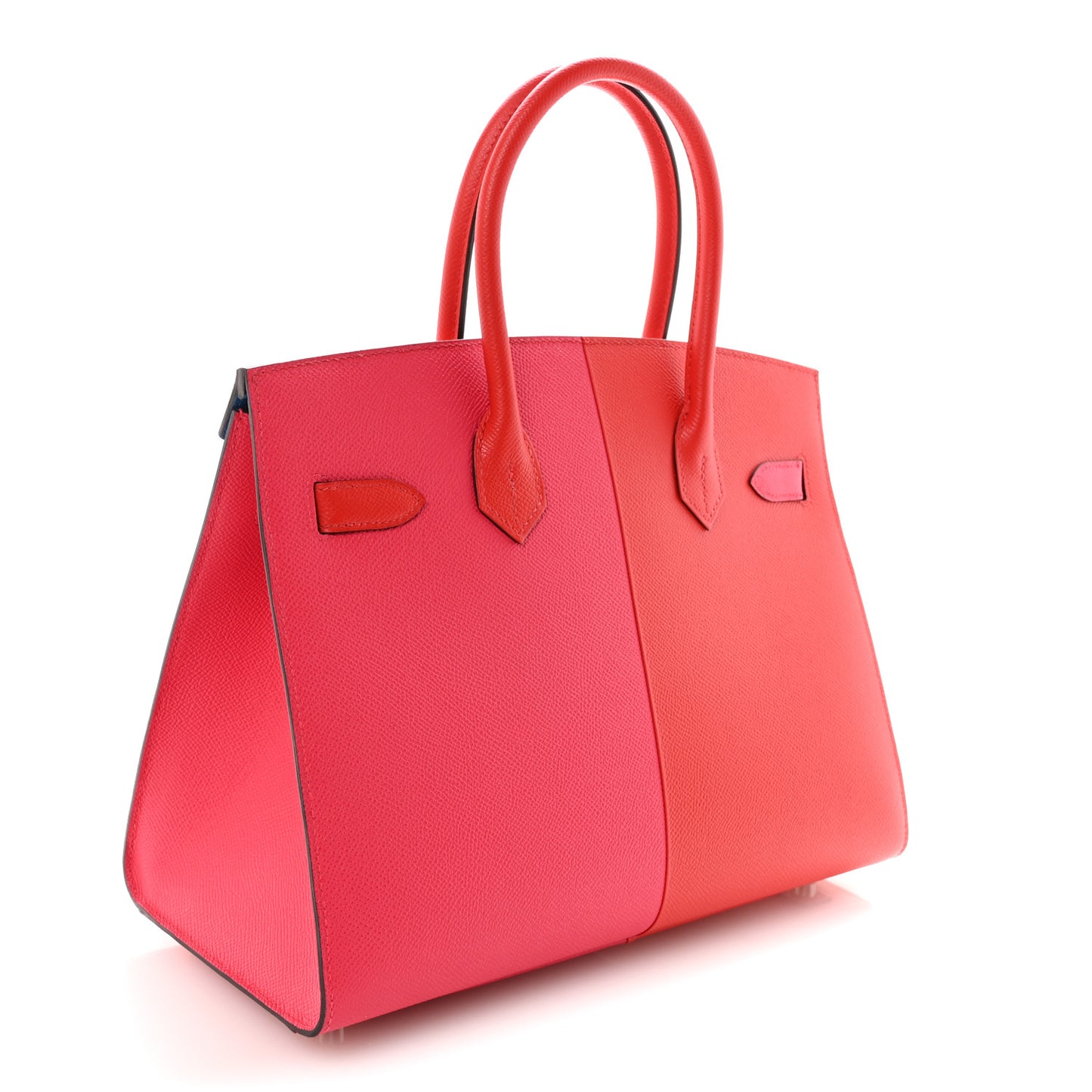 Epsom Casaque Birkin Sellier 30 Rouge Coeur Rose Extreme Bleu Zanzibar