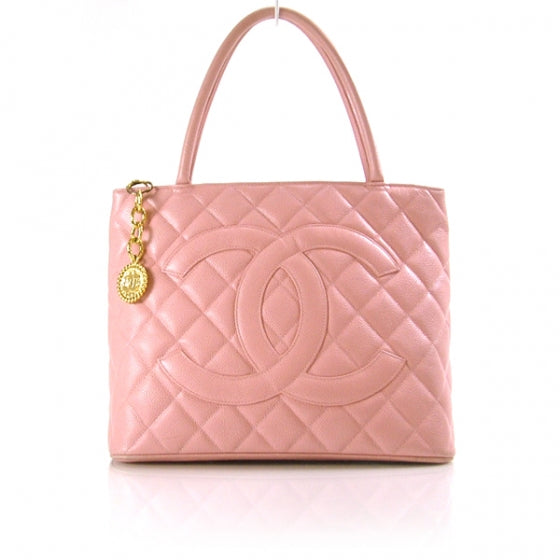 Caviar Medallion CC Tote Pink