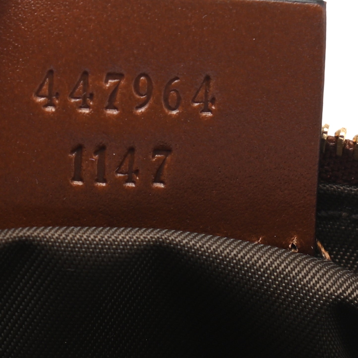 GG Supreme Monogram Key Case Brown