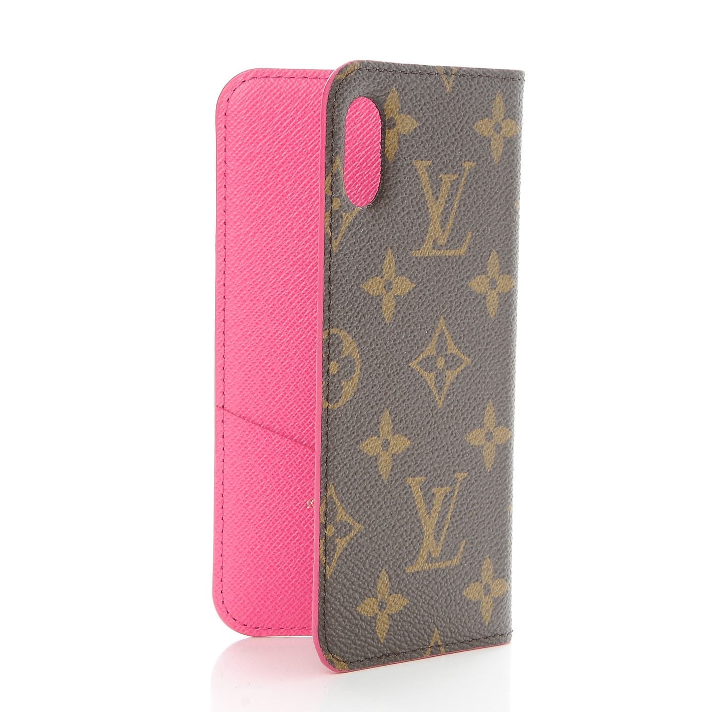 Monogram iPhone X Folio Case Rose Pop