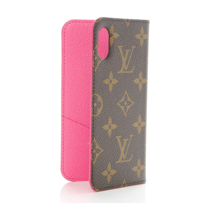 Louis Vuitton Monogram iPhone X Folio Case Rose Pop 3 of 8