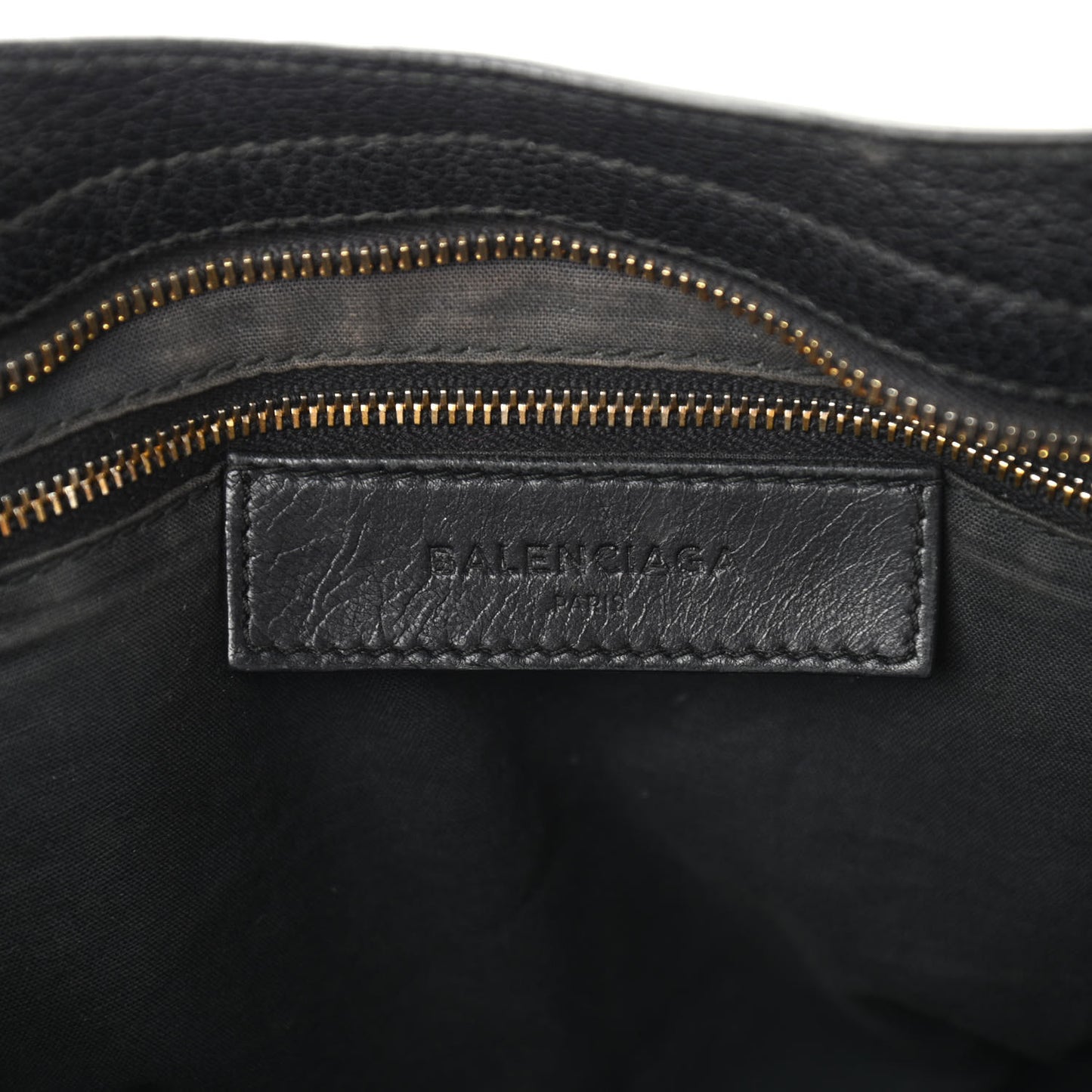 Chevre Gold Metallic Edge Hardware City Black