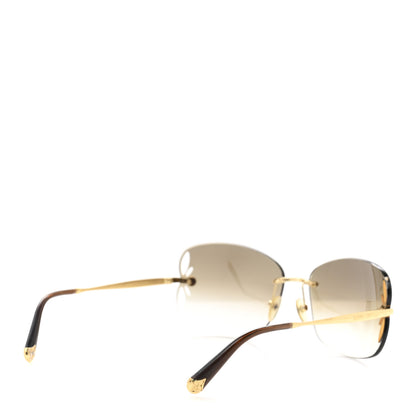 Louis Vuitton Lily Sunglasses Z0371U Brown Glitter 4 of 9