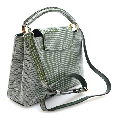 Louis Vuitton Lizard Capucines BB Green 2 of 9