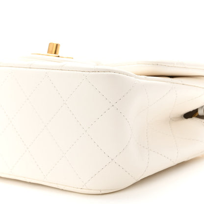 Chanel Lambskin Quilted Mini Pearl Crush Flap White 10 of 10