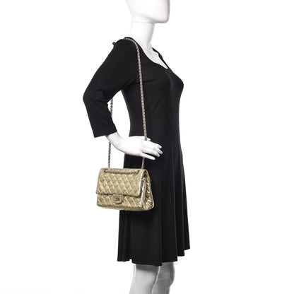 Chanel Metallic Aged Calfskin Quilted 2.55 Reissue 225 Flap Gold 3 of 14