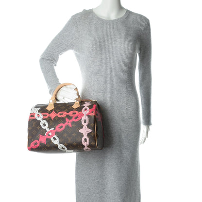 Louis Vuitton Monogram Bay Speedy 30 Rose Ballerine Poppy 2 of 7