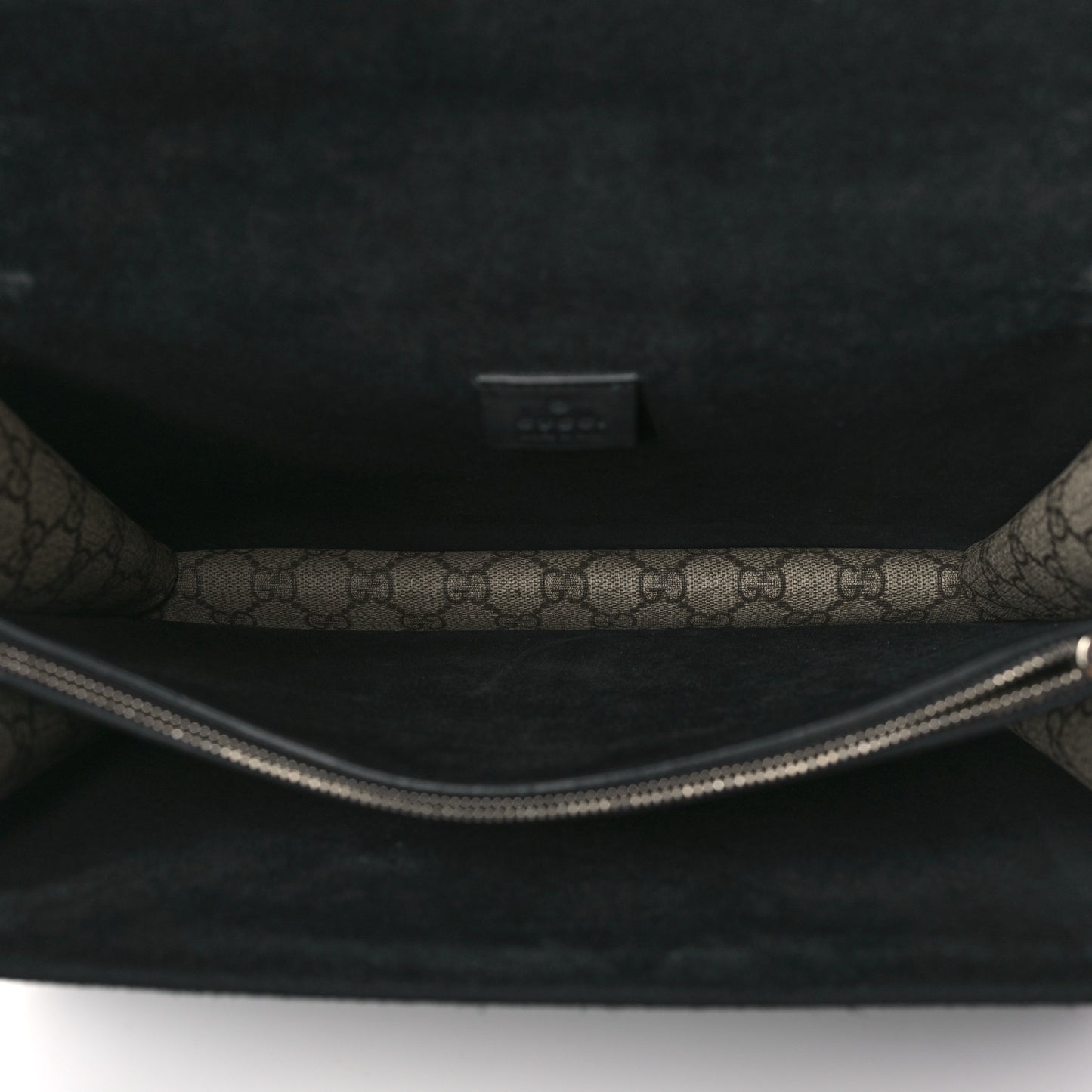 GG Supreme Monogram Medium Dionysus Shoulder Bag Black