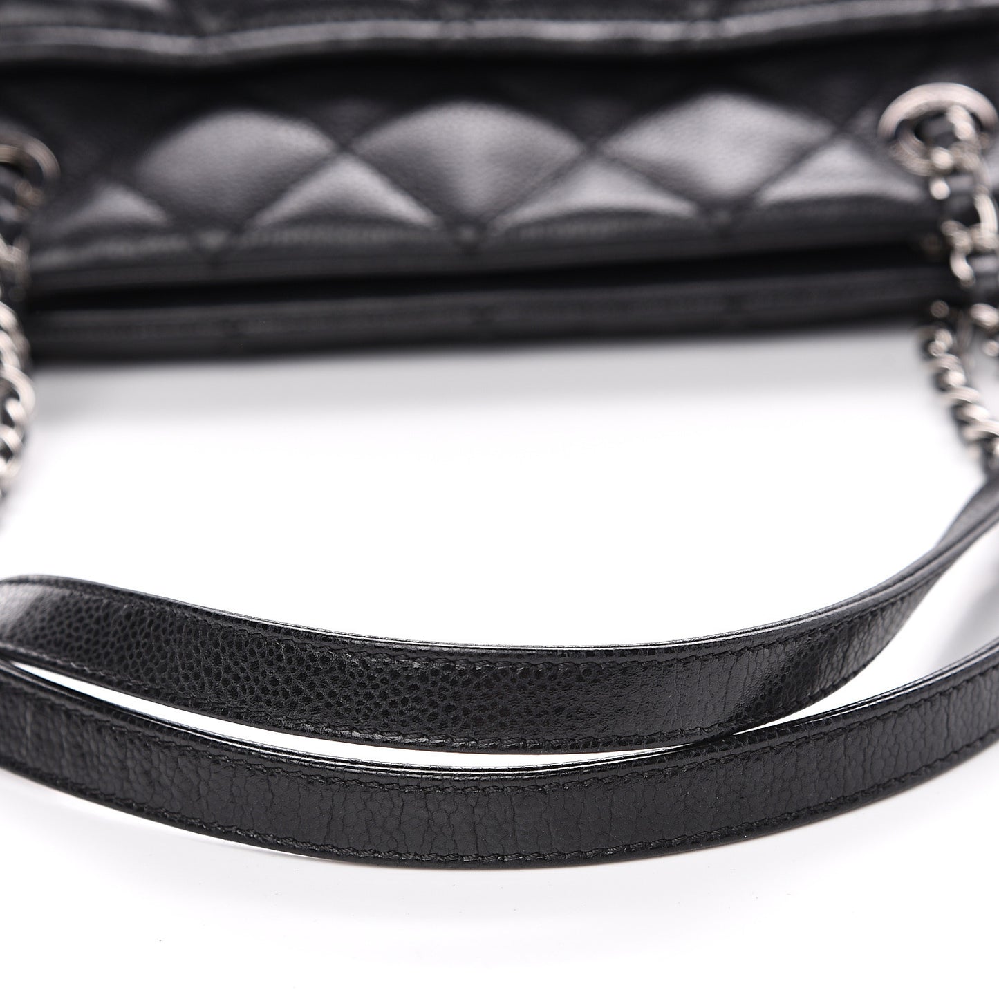 Caviar Quilted Timeless CC Soft Tote Black