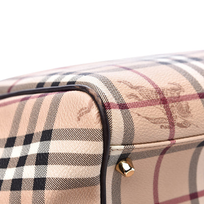 Burberry Haymarket Check Small Canterbury Tote Chocolate 11 of 13