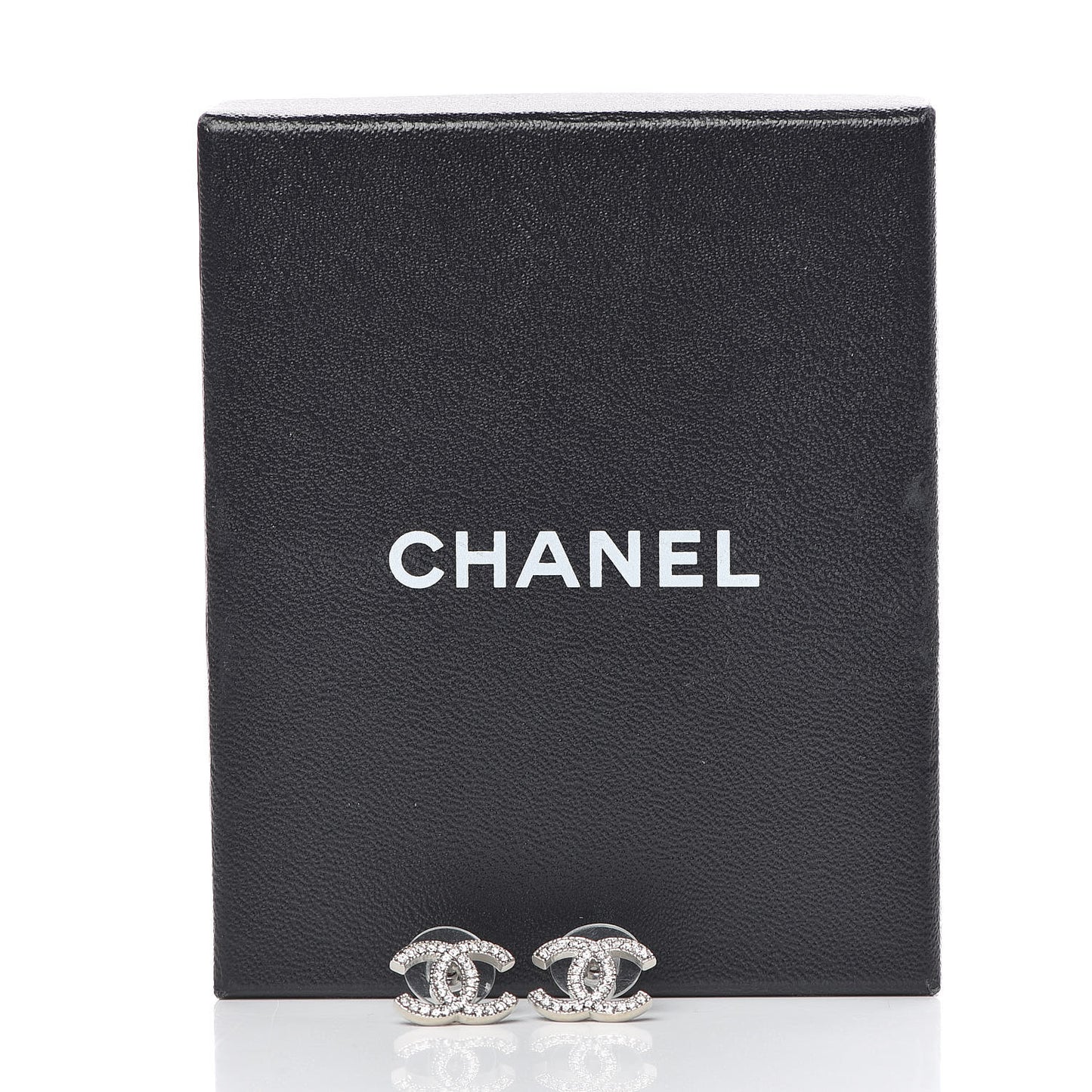 Crystal CC Earrings Silver