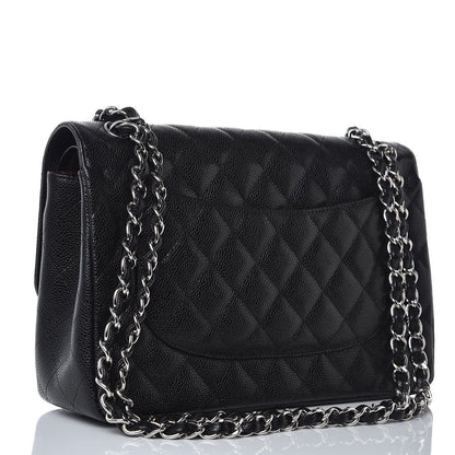 Chanel Caviar Quilted Jumbo Double Flap Black 3 of 8