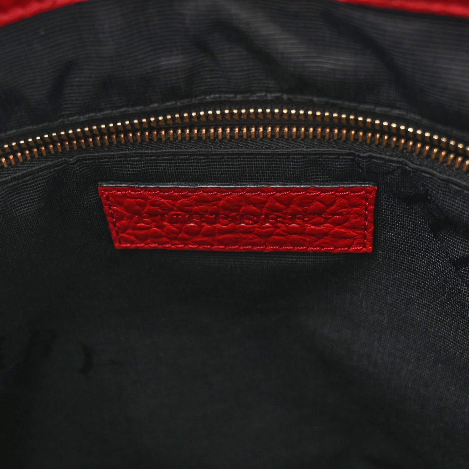 Burberry Heritage Grain Check Embossed Medium Dewsbury Tote Military Red 6 of 9