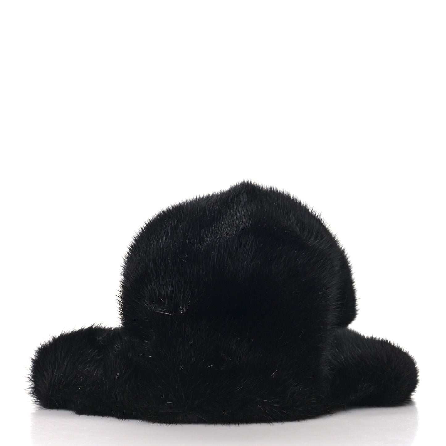 Mink Glazed Fabric FF Cap Hat M Black Tobacco