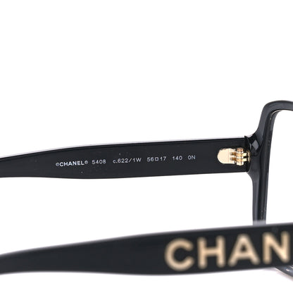 Chanel Acetate Square Eyeglasses 5408 Black 5 of 8