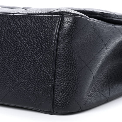 Chanel Caviar Quilted Maxi Double Flap Navy Blue 9 of 9