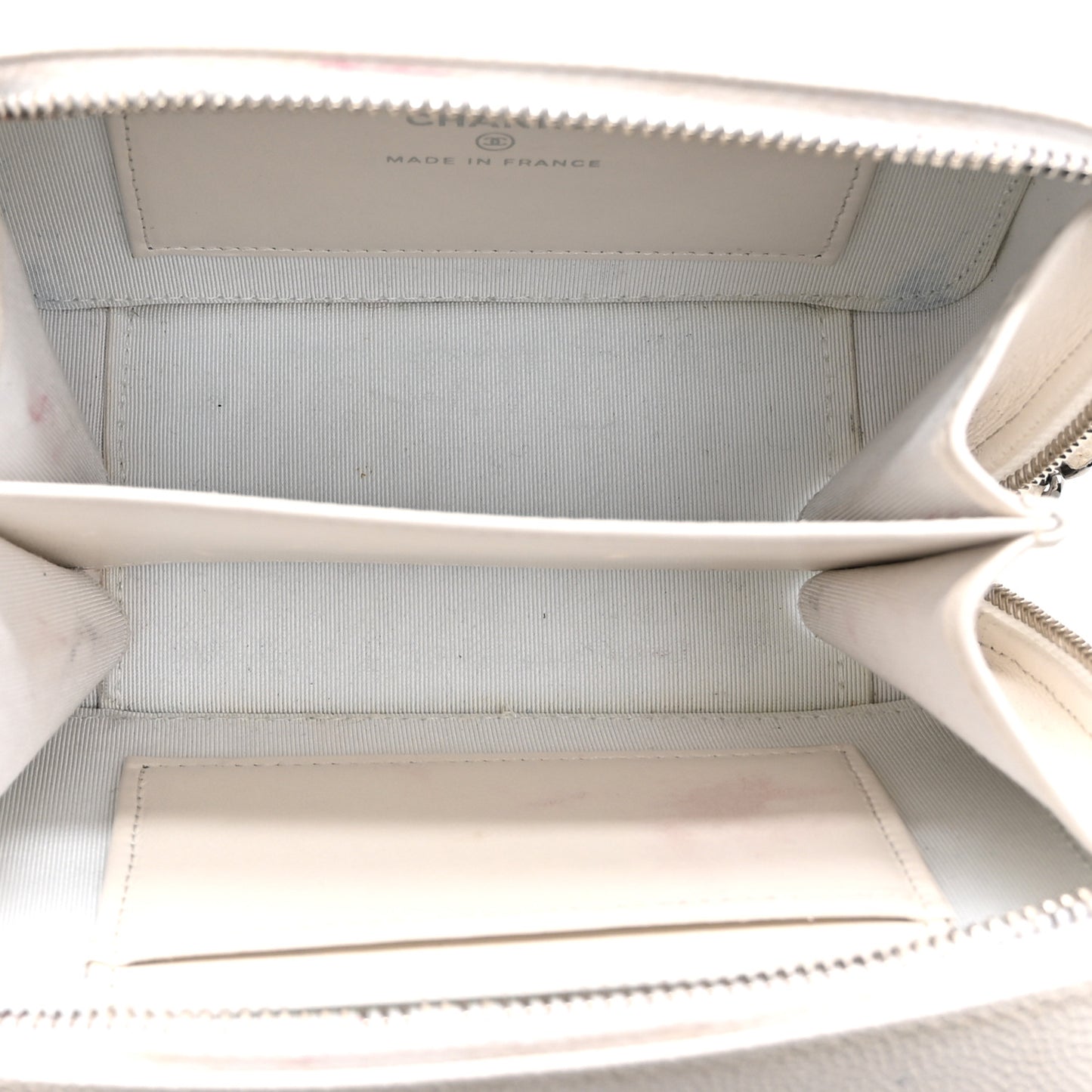 Caviar Quilted Camera Bag White