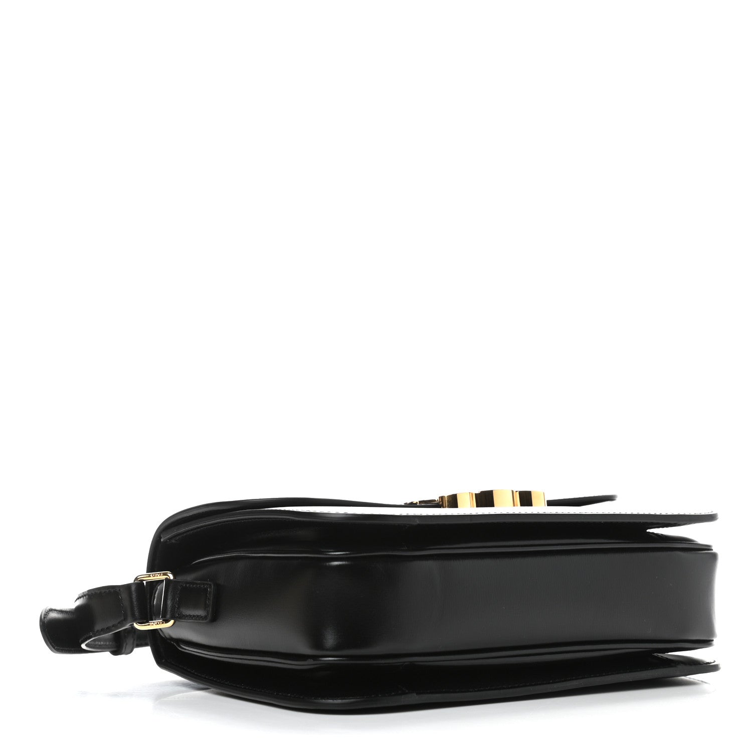 Celine Shiny Calfskin Medium Triomphe Black 4 of 10