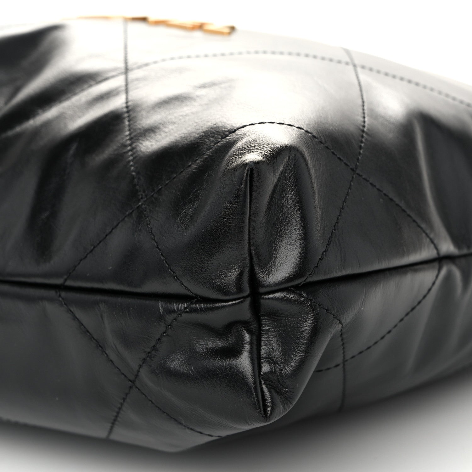 Chanel Shiny Calfskin Quilted Small Chanel 22 Black 11 of 11