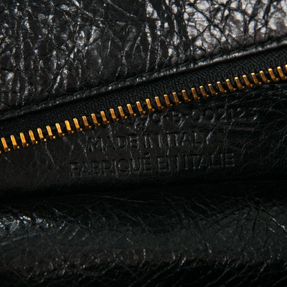 Balenciaga Agneau Small Bazar Shopper Tote Black Rouge Groseille 7 of 9