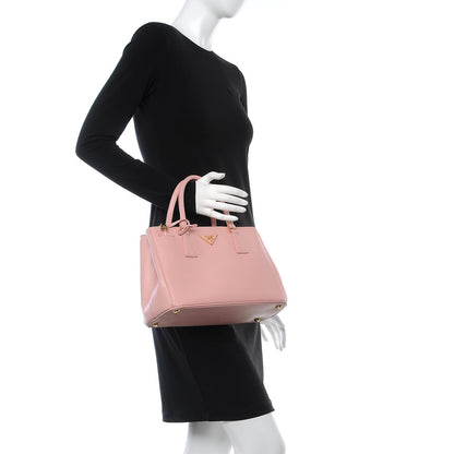 Prada Saffiano Small Galleria Double Zip Tote Orchidea 3 of 10
