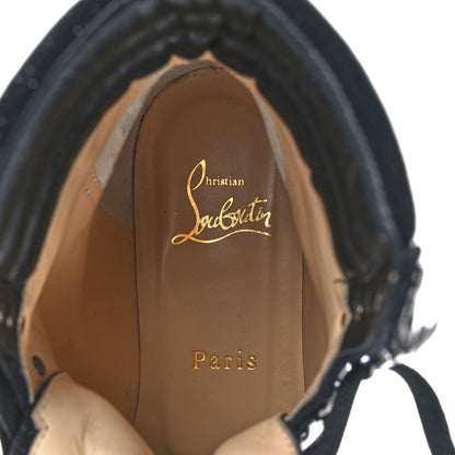 Christian Louboutin Crosta Star Who Runs Flat Boots 36.5 Black 7 of 8