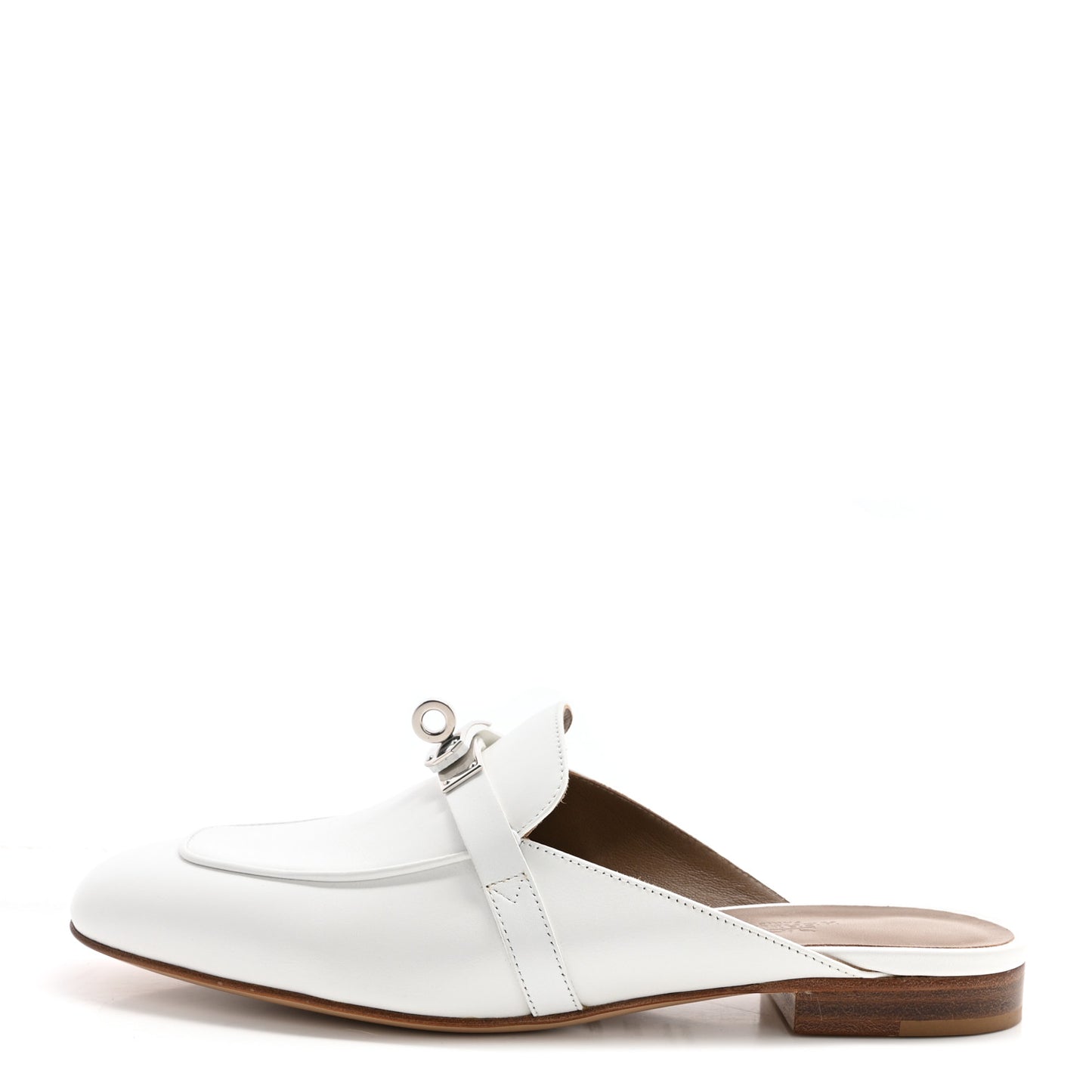 Calfskin Oz Mules 37.5 White