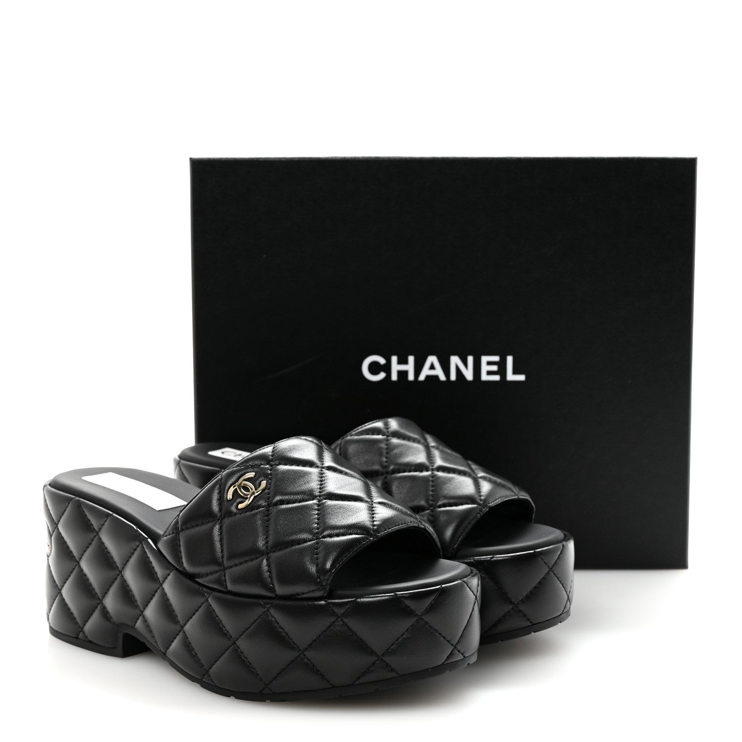 CHANELミュール 特別な日に♪【CHANEL】ホワイト CCロゴ G46111-X01000-NABFP (CHANEL