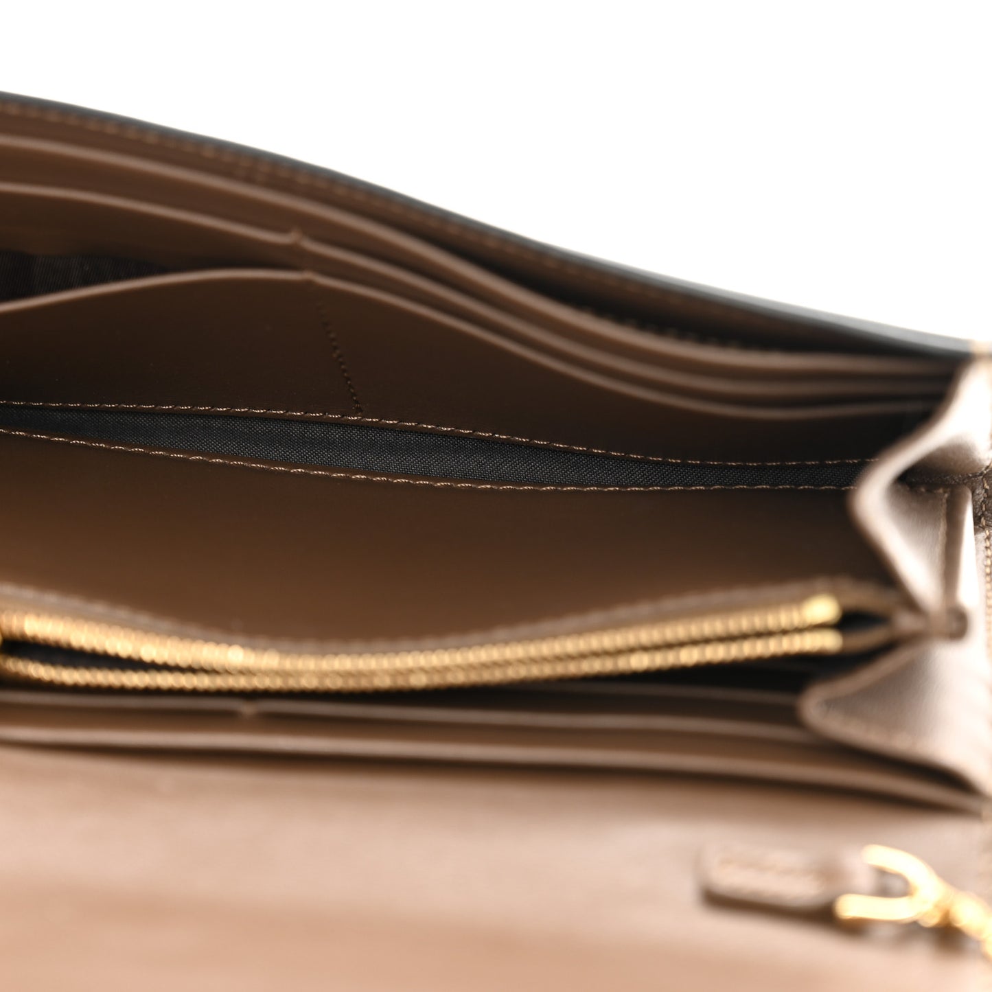 Vitello Soft F is Fendi Bi-Color FF 1974 Embossed Continental Envelope Wallet On Chain Maya Black