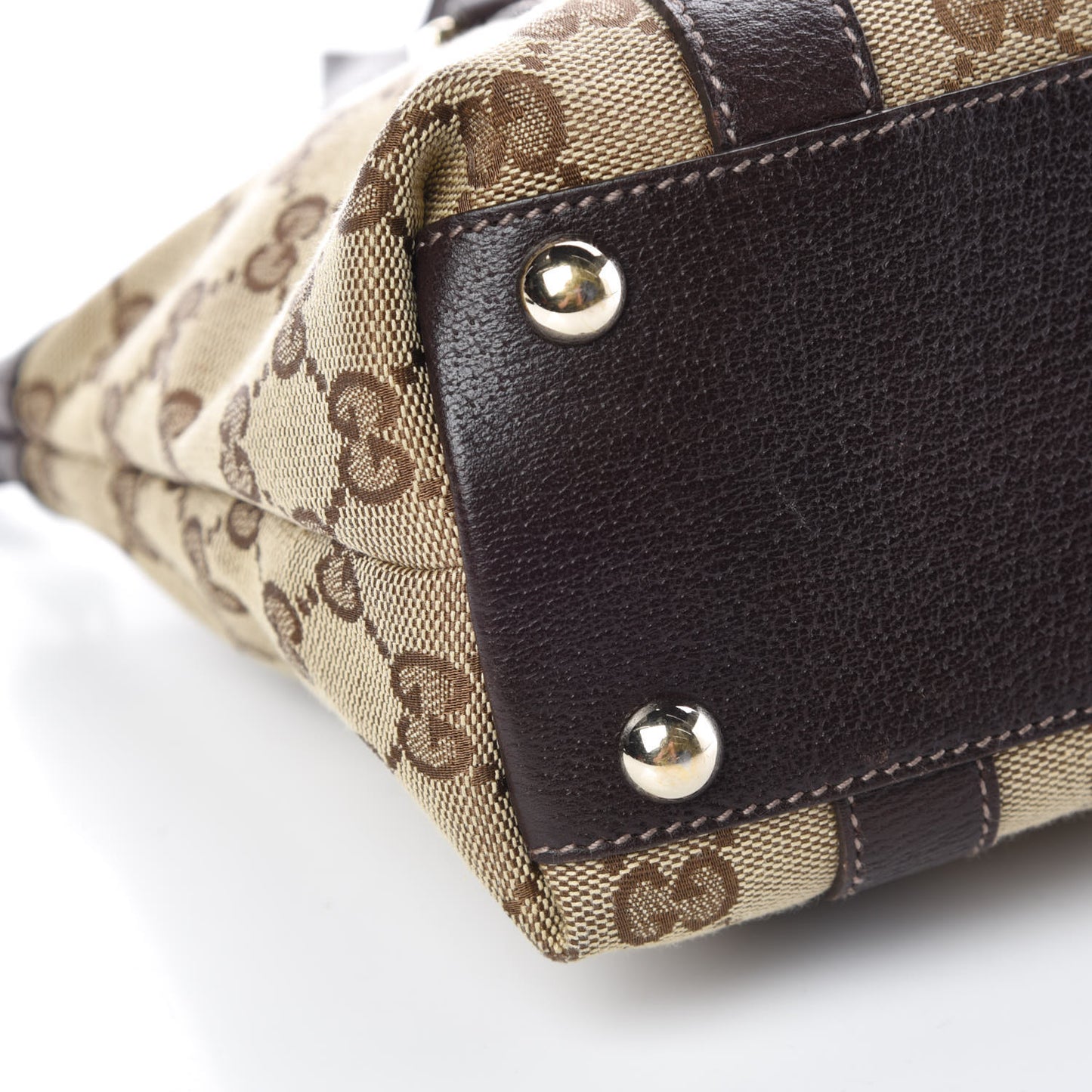 Monogram Small Abbey Tote Dark Brown