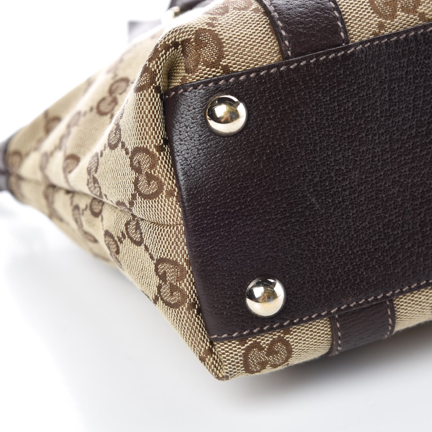 Gucci Monogram Small Abbey Tote Dark Brown 10 of 11