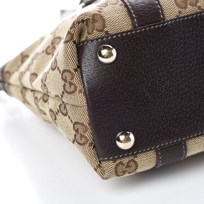 Gucci Monogram Small Abbey Tote Dark Brown 10 of 11