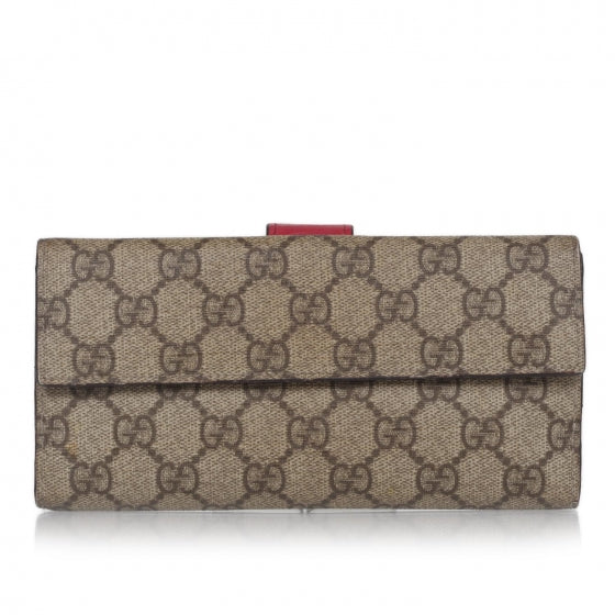 Gucci GG Plus Monogram Ladies GG Continental Wallet Red 1 of 13