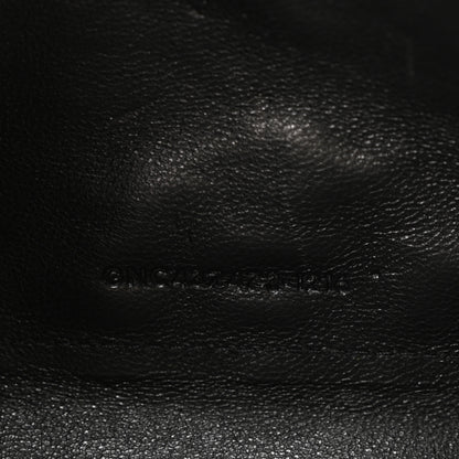 Saint Laurent Metallic Calfskin Tri-Quilt Monogram Envelope Chain Wallet Grey Oro 7 of 10