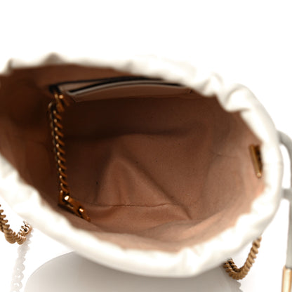 Gucci Calfskin Matelasse Mini GG Marmont 2.0 Bucket Bag White 5 of 11