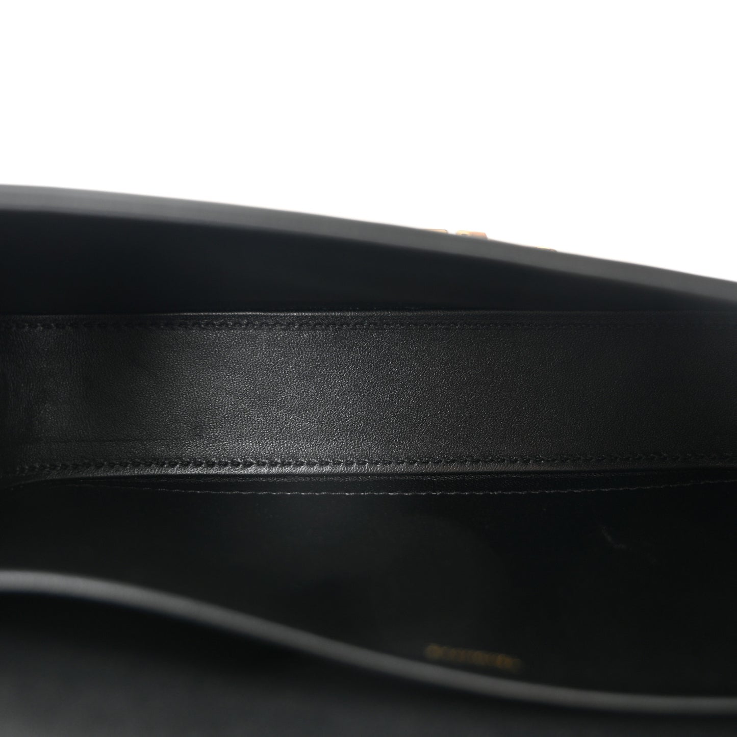 Shiny Calfskin Triomphe Shoulder Bag Black
