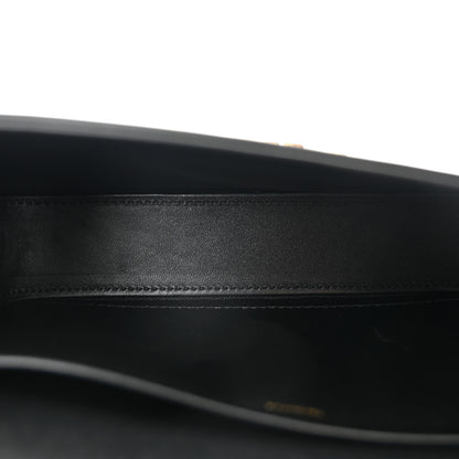 Celine Shiny Calfskin Triomphe Shoulder Bag Black 5 of 9