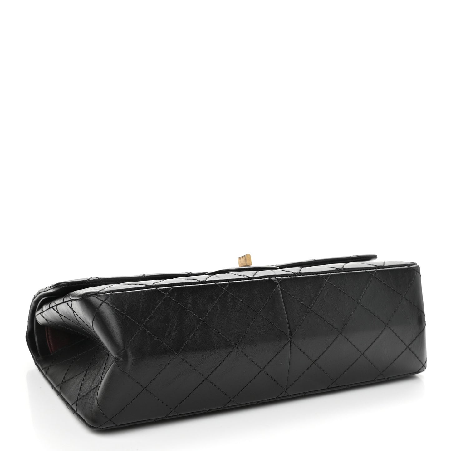 Aged Calfskin Quilted 2.55 Reissue 226 Flap Black