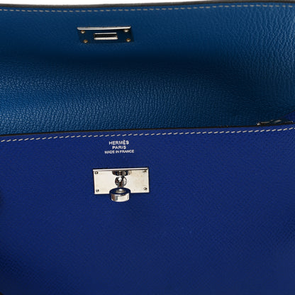 Hermes Epsom Verso Kelly Longue Wallet Bleu Electrique Mykonos 6 of 6