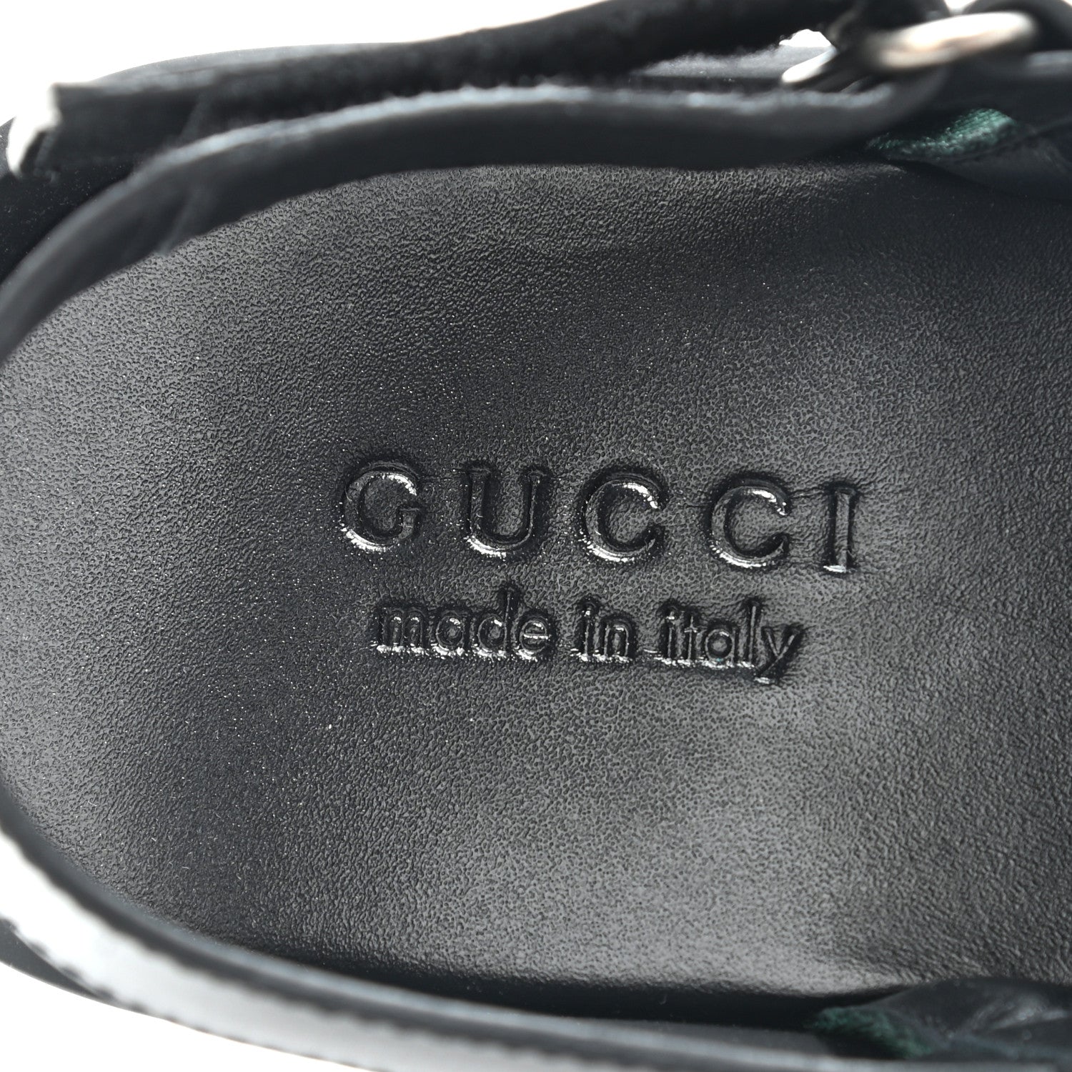 Gucci Nylon Cirano Lux Web Mens Cleat Sole Slingback Sandals 6 Green Red Black 6 of 9