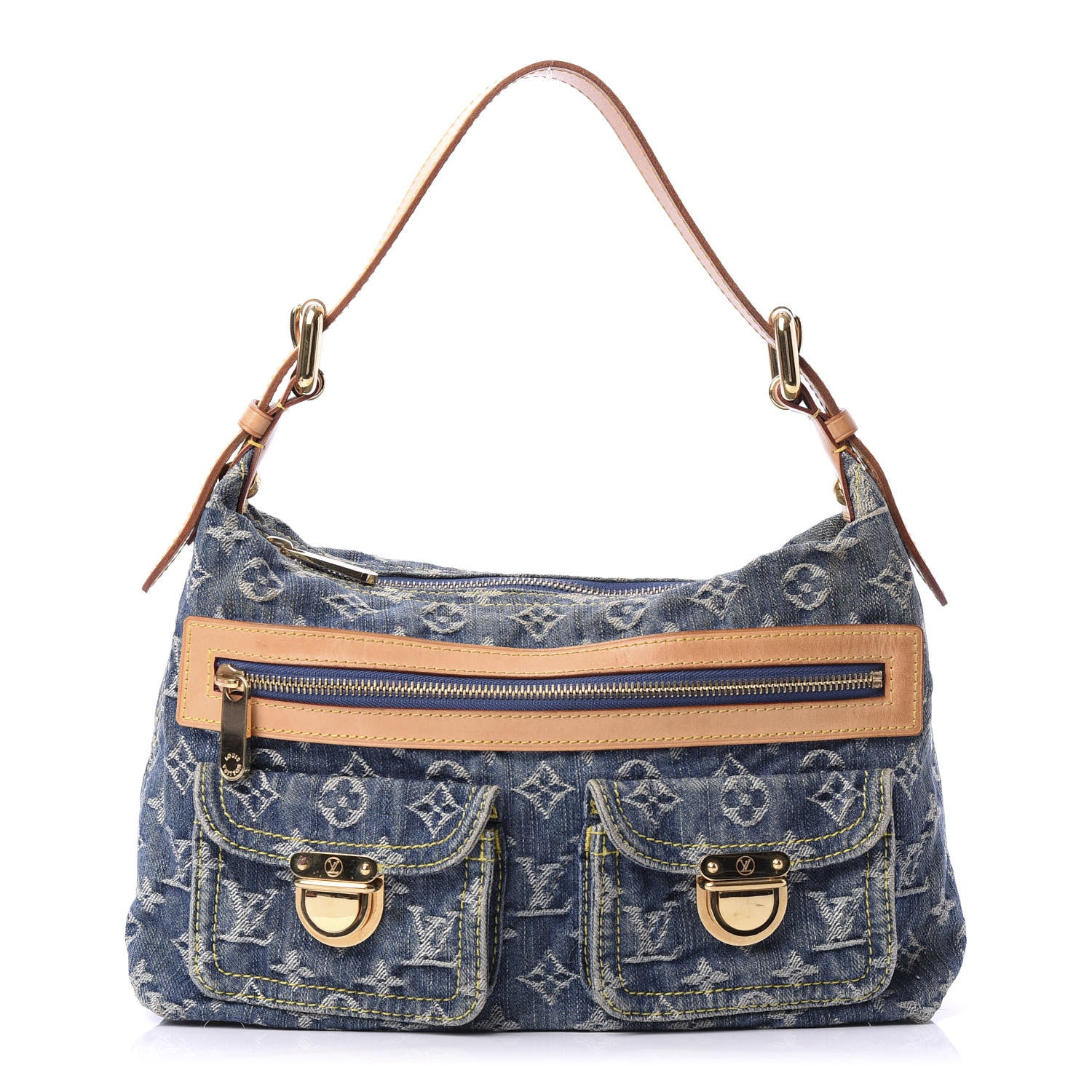 Louis Vuitton Denim Baggy PM Blue 1 of 12