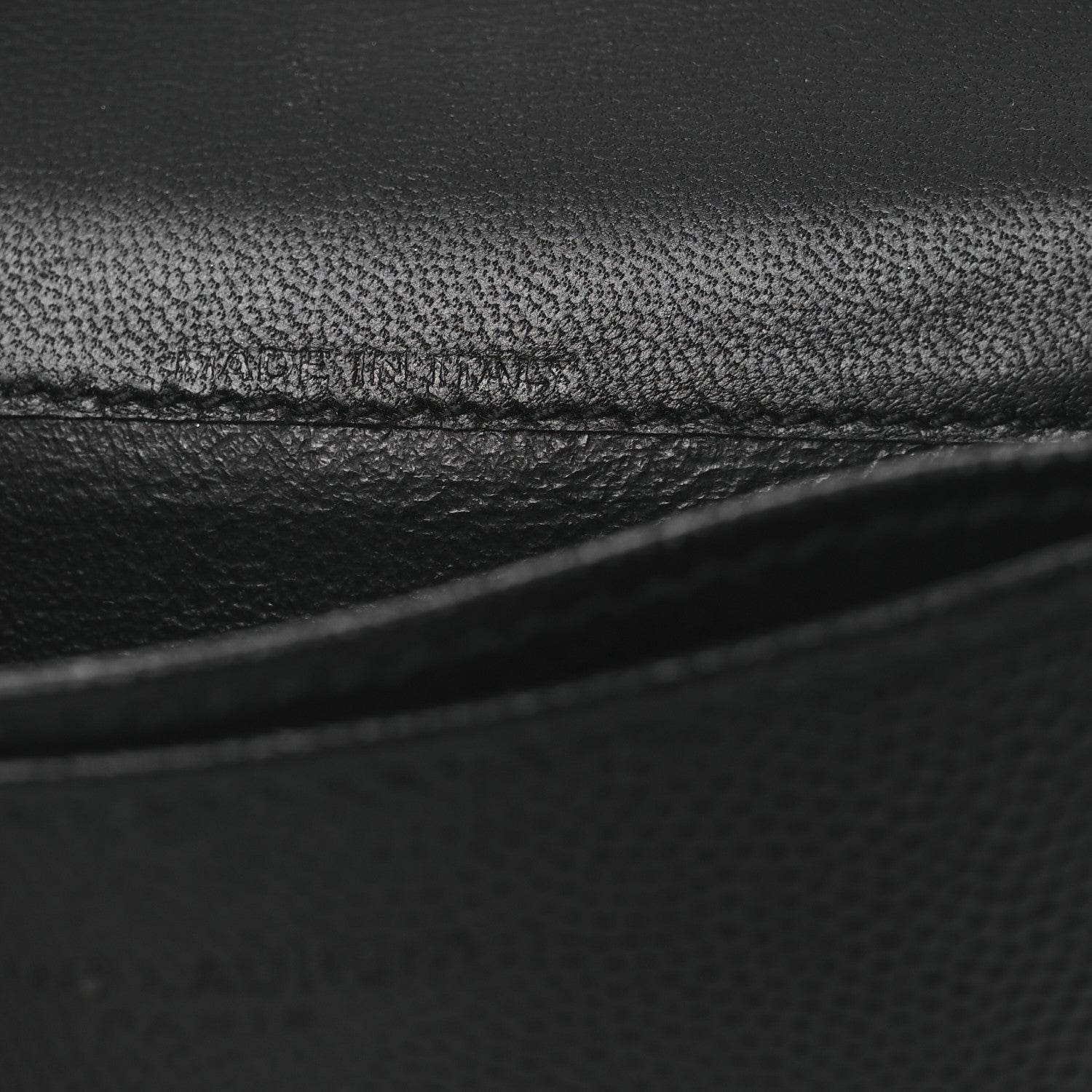 Saint Laurent Grain De Poudre Business Card Case Black 7 of 9