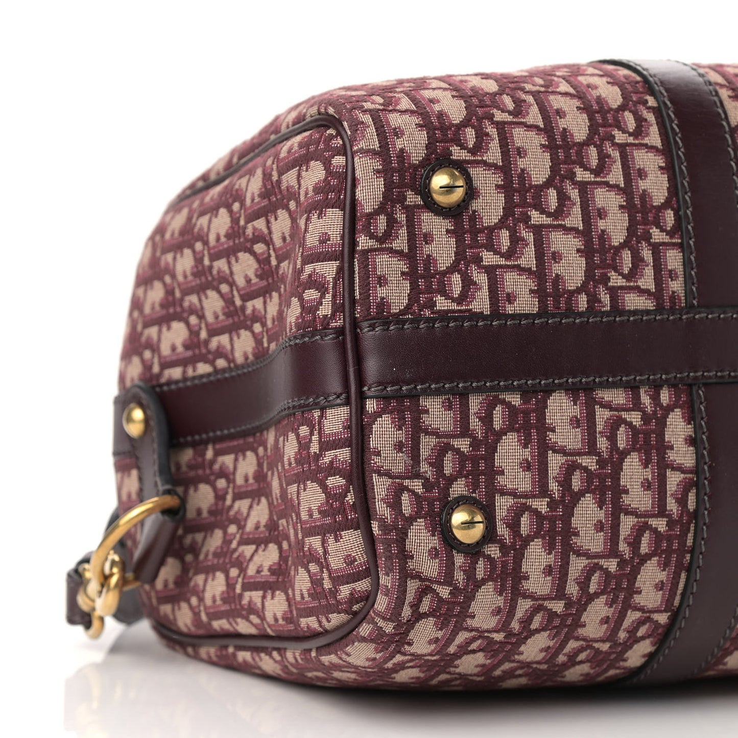 Oblique Boston Bag Bordeaux