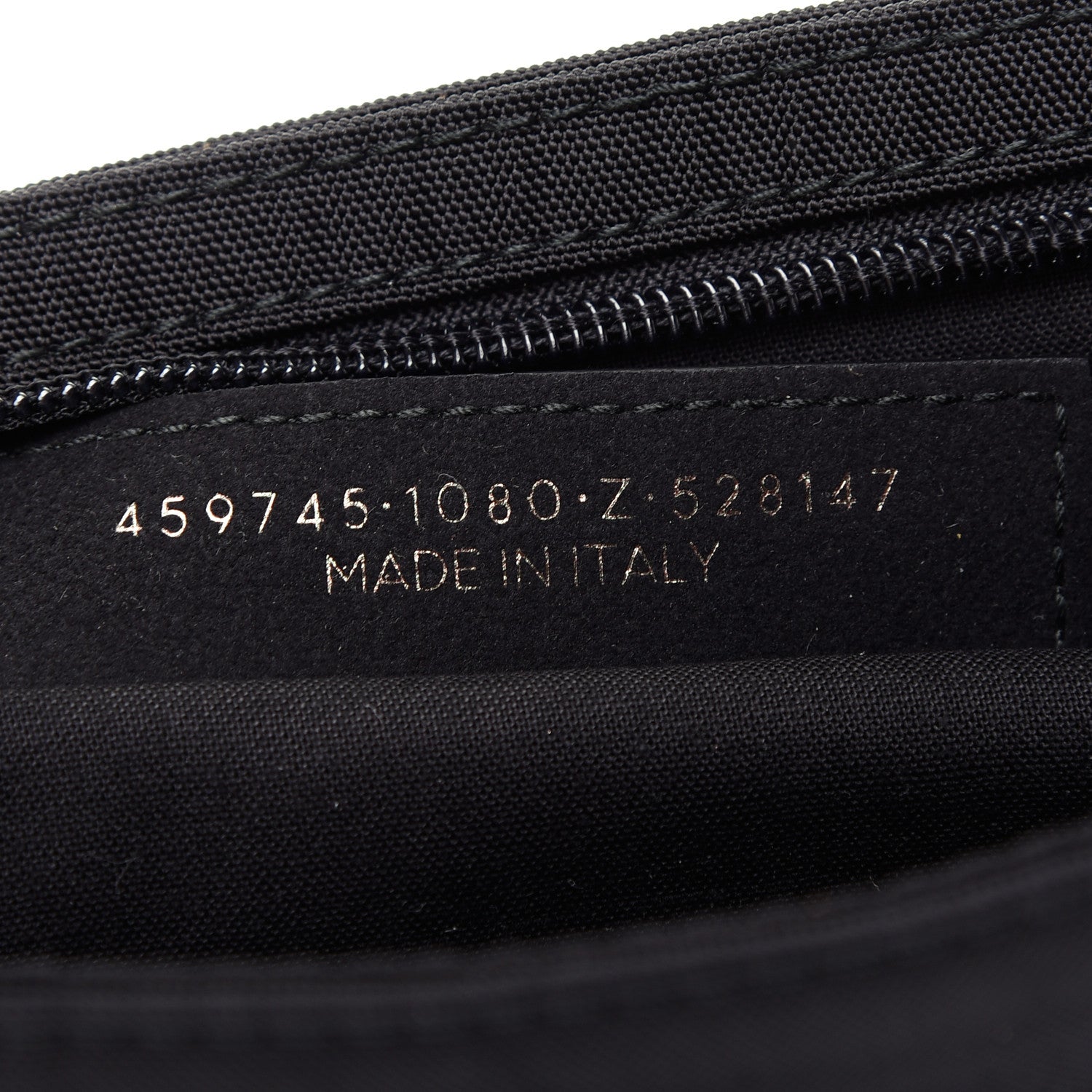 Balenciaga Nylon Embroidered Documents Case Milano Paris Los Angeles Black 7 of 7