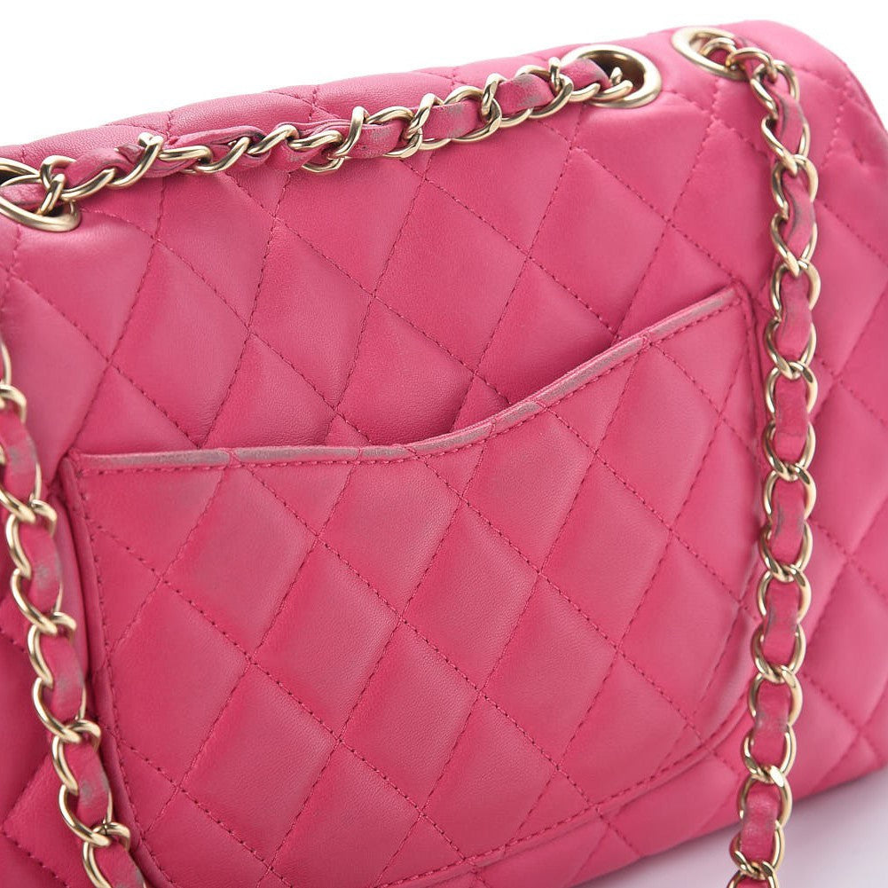 Chanel Lambskin Quilted Medium Mademoiselle Chic Flap Pink 19 of 19