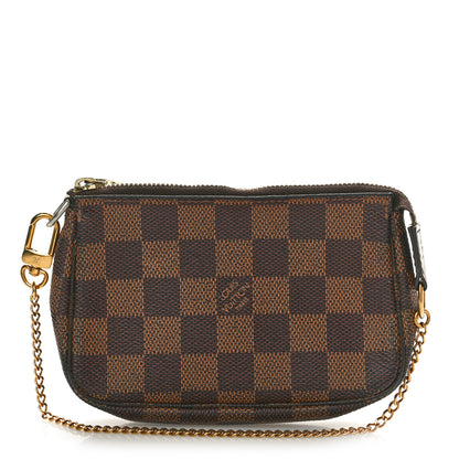 Louis Vuitton Damier Ebene Mini Pochette Accessories 1 of 10