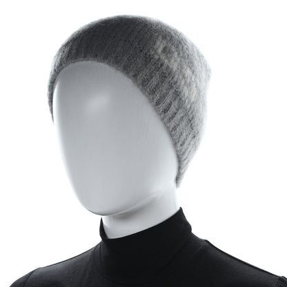 Gucci Alpaca Blend GG Beanie Hat L Light Grey White 2 of 5