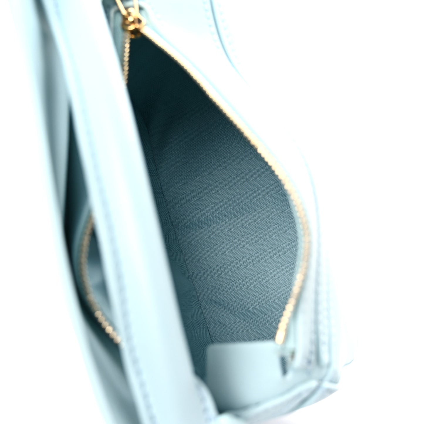 Satin Calfskin Mini Puzzle Bag Aquamarine