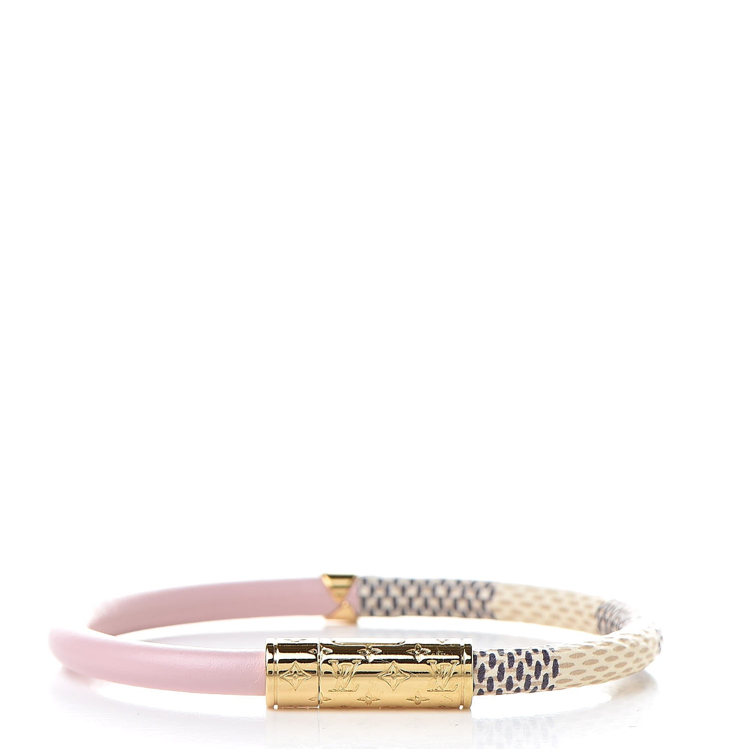 Louis Vuitton Damier Azur Daily Confidential Bracelet 17 Pink 3 of 5